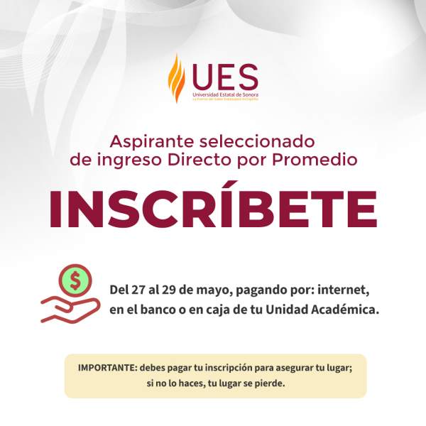 Acepta la UES a 292 aspirantes por ingreso directo con promedio de excelencia